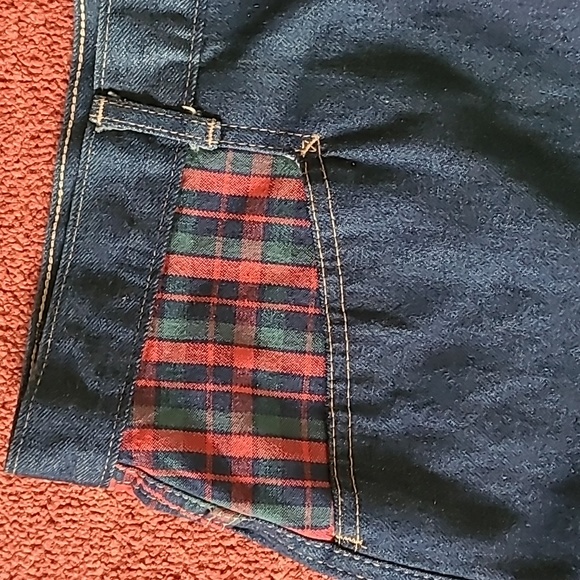 NWT VINTAGE DEADSTOCK PLAID POCKET JEANS - Picture 5 of 9